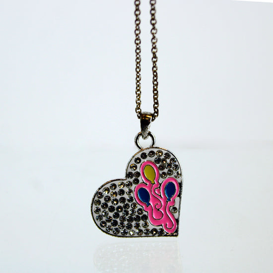 Pinkie Pie My Little Pony Necklace & Stud Earring Set