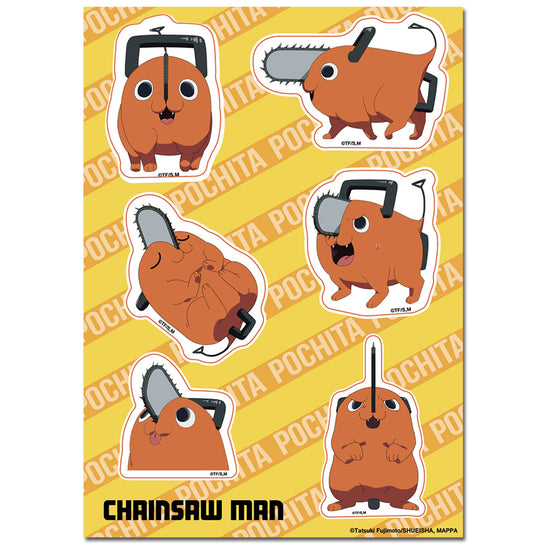 Pochita Chainsaw Man Sticker Sheet