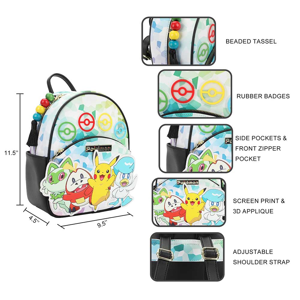 Pokemon Gen 9 Starters Mini Backpack