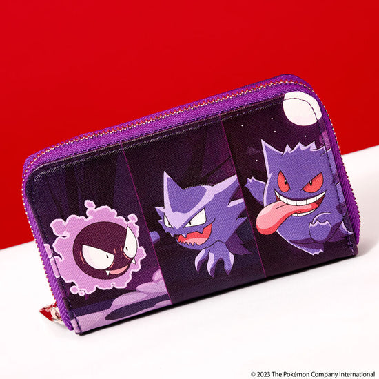 Pokemon Gengar Evolution Zip Around Wallet by LoungeFly