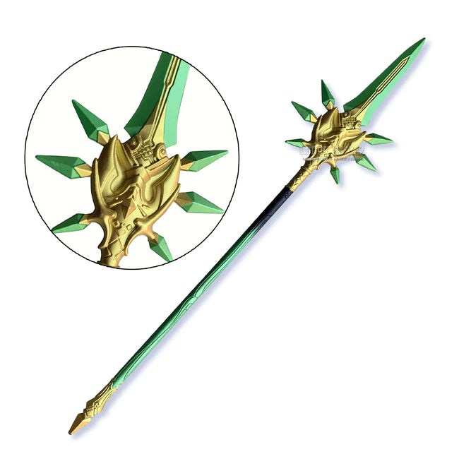 Primordial Jade Winged-Spear (Genshin Impact) Polearm 1:2 Scale Foam R ...