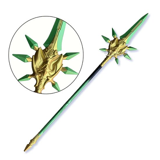 Primordial Jade Winged-Spear (Genshin Impact) Polearm 1:2 Scale Foam Replica