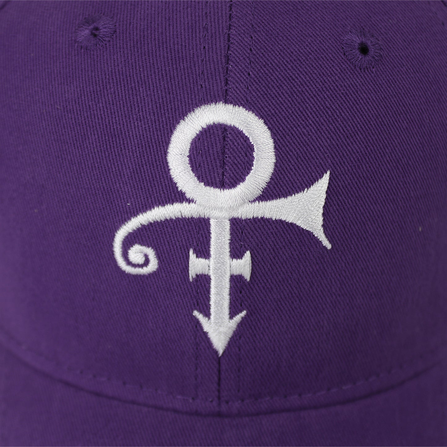 Prince Embroidered White Symbol Snapback Hat