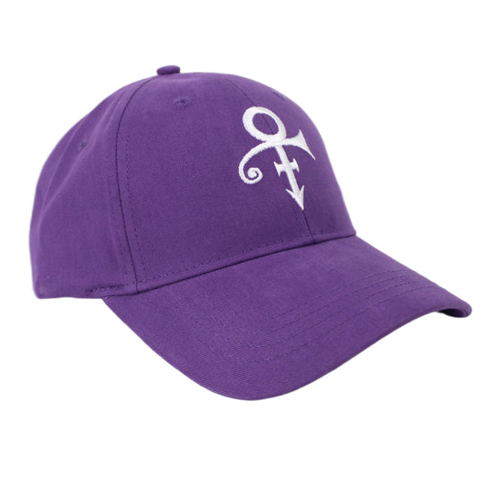 Prince Embroidered White Symbol Snapback Hat