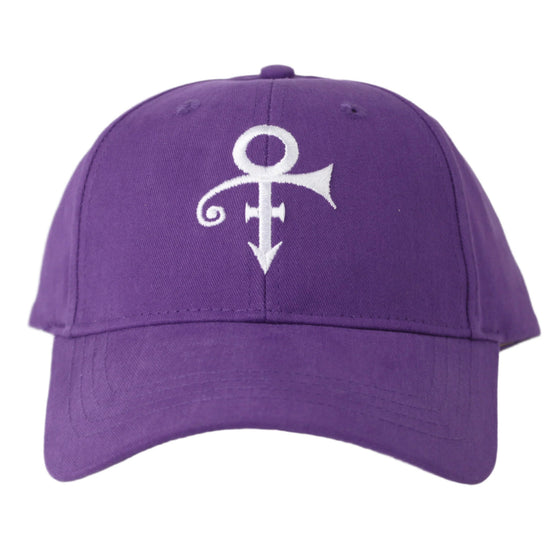 Prince Embroidered White Symbol Snapback Hat