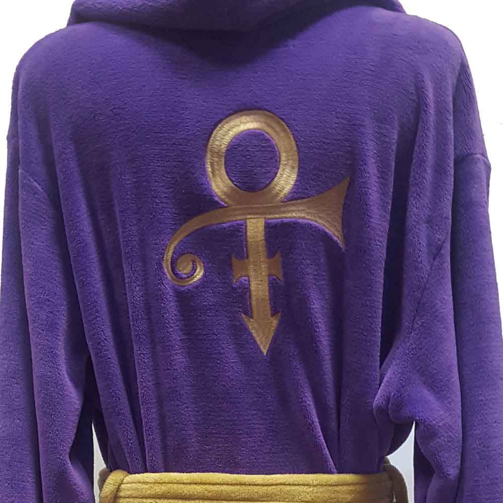 Prince Purple & Gold Symbol Plush Robe