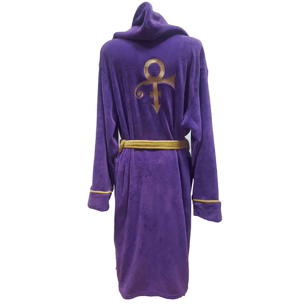 Prince Purple & Gold Symbol Plush Robe