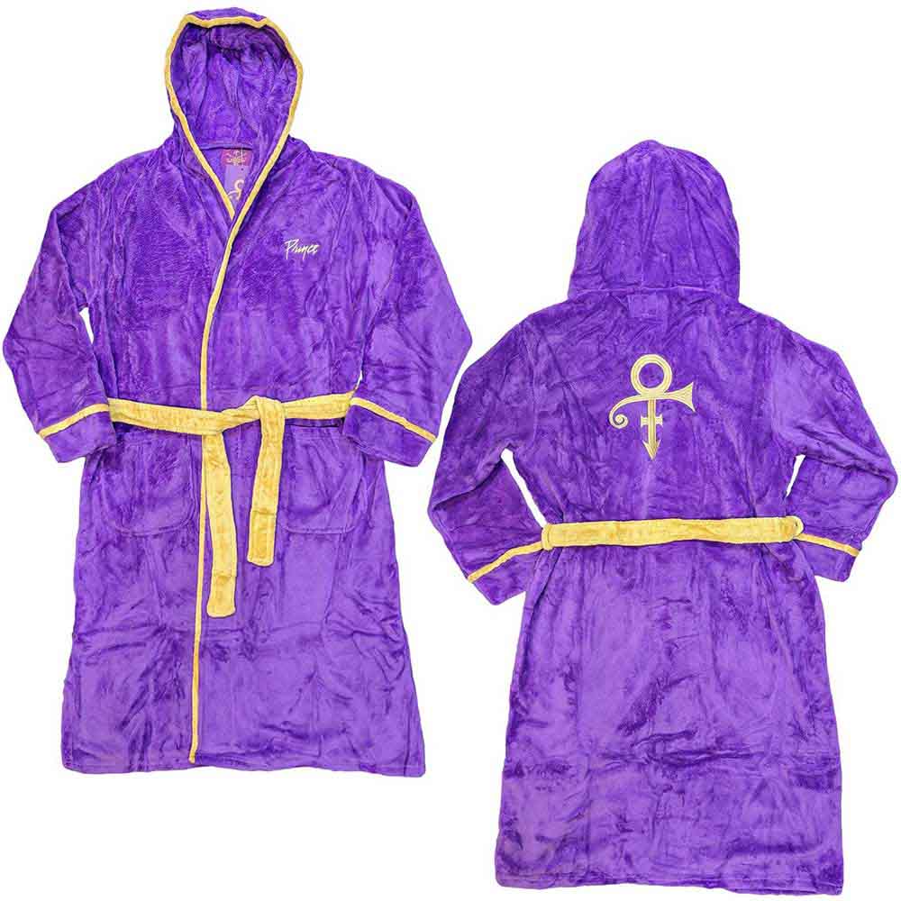 Prince Purple & Gold Symbol Plush Robe