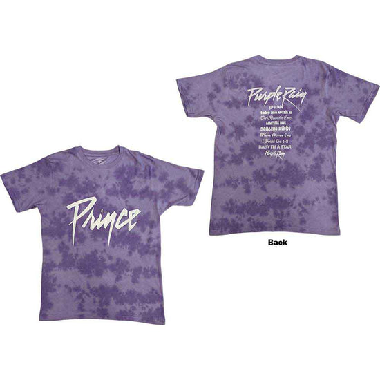 Prince Purple Rain Tie-Dye Classic Rock T-Shirt