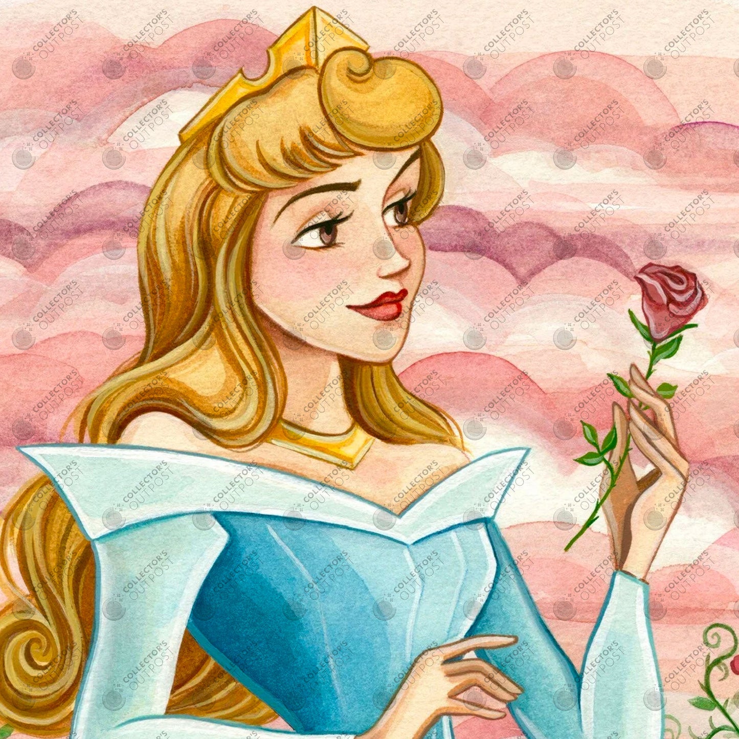 Princess Aurora (Sleeping Beauty) Disney Watercolor Art Print