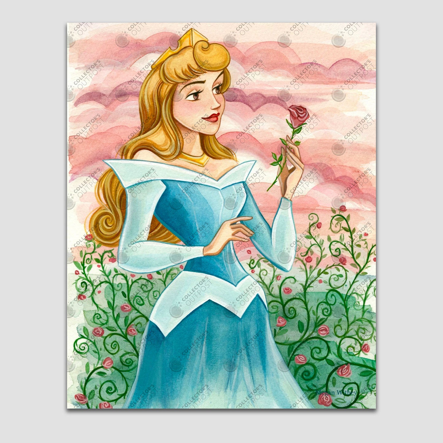 Princess Aurora (Sleeping Beauty) Disney Watercolor Art Print – Collector's  Outpost