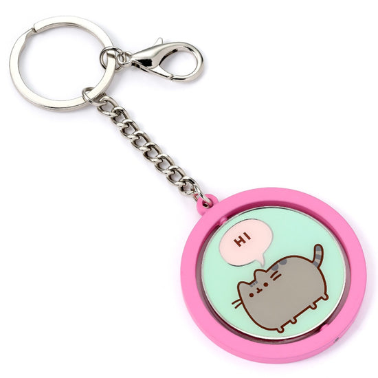 Pusheen the Cat "Hi, Bye" Spinning Keychain