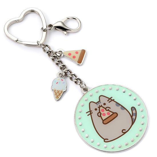 Pusheen the Cat Pizza Keychain