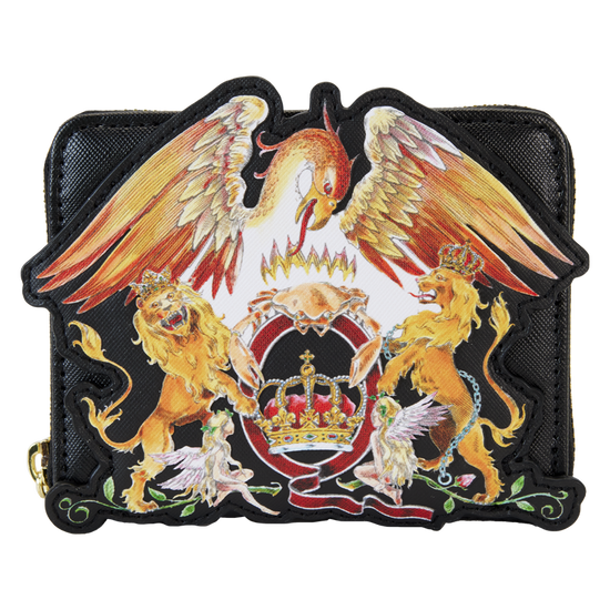 Queen Shield Crest Zip Around Wallet by LoungeFly