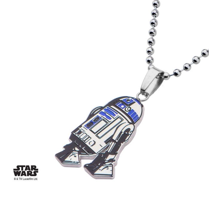 R2-D2 Enamel Cut Out Star Wars Necklace