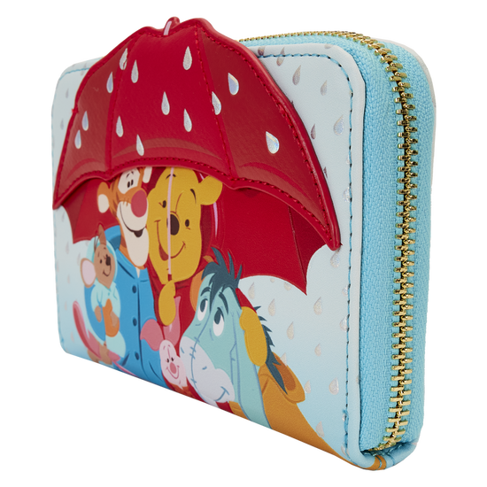 Winnie the Pooh and Friends "Rainy Day" Zip Wallet by LoungeFly