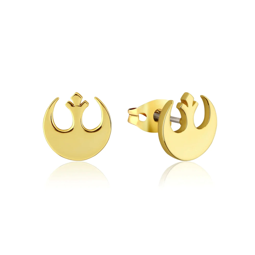Rebel Alliance (Star Wars) Yellow Gold Plated Stud Earrings