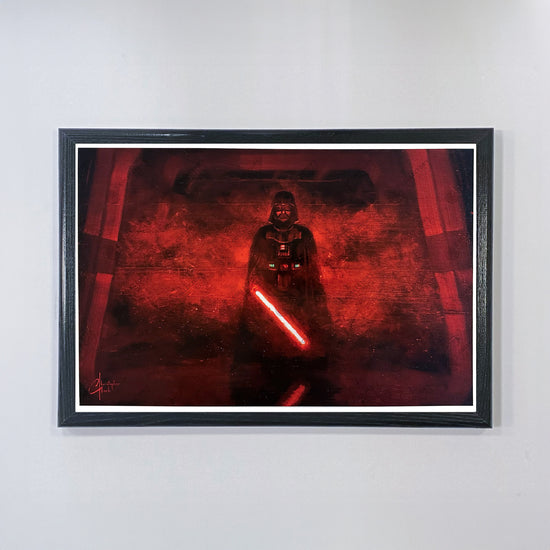 Red Vader (Star Wars) Darth Vader Art Print