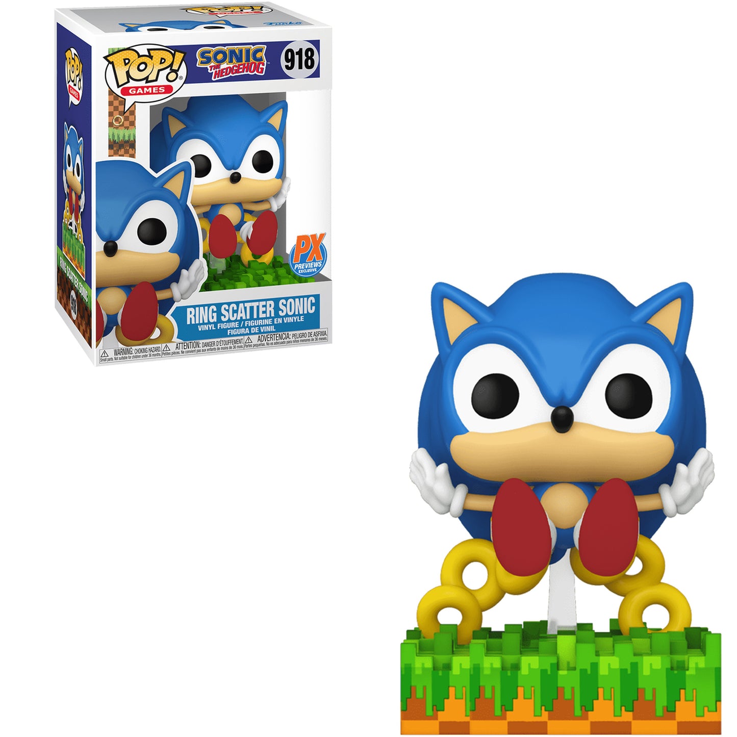 Ring Scatter Sonic Funko Pop! PX Previews Exclusive