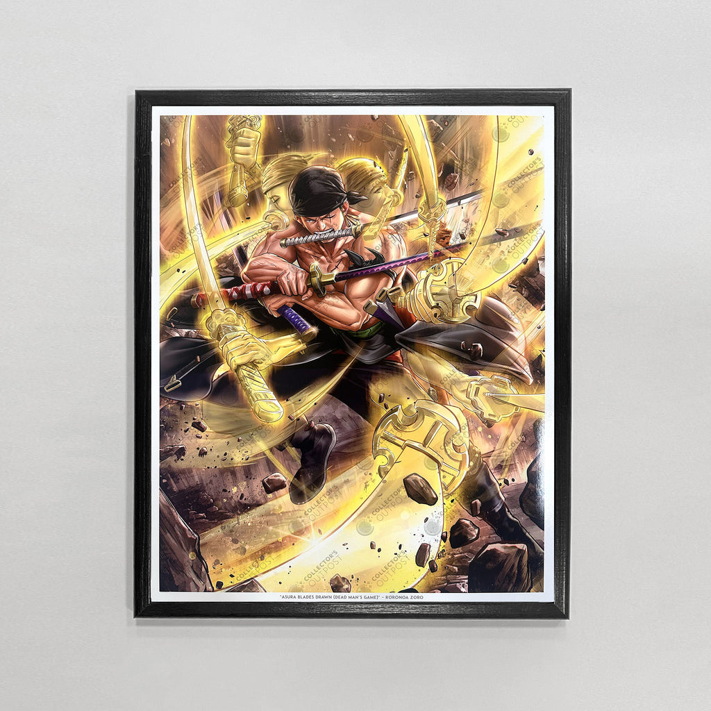 Zoro One Piece Nine Sword Style Art Print