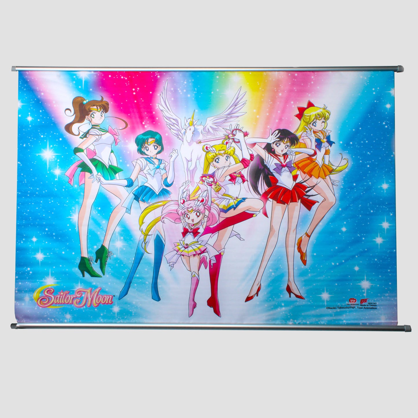 Sailor Scout Group Shot (Sailor Moon) Premium Fabric Wall Scroll