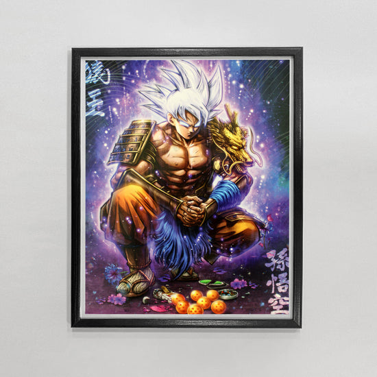 ultra instinct goku "Saiyan Shogun" Dragon Ball Art Print by Dominic Glover