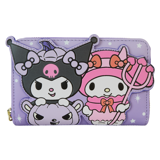 Sanrio Kuromi & My Melody Glow Zip Around Wallet by LoungeFly