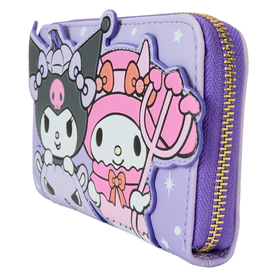 Sanrio Kuromi & My Melody Glow Zip Around Wallet by LoungeFly