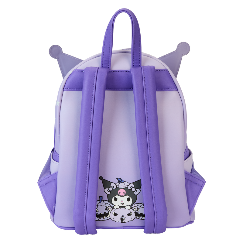 Sanrio Kuromi Pumpkin Light Up Glow Mini Backpack by Loungefly