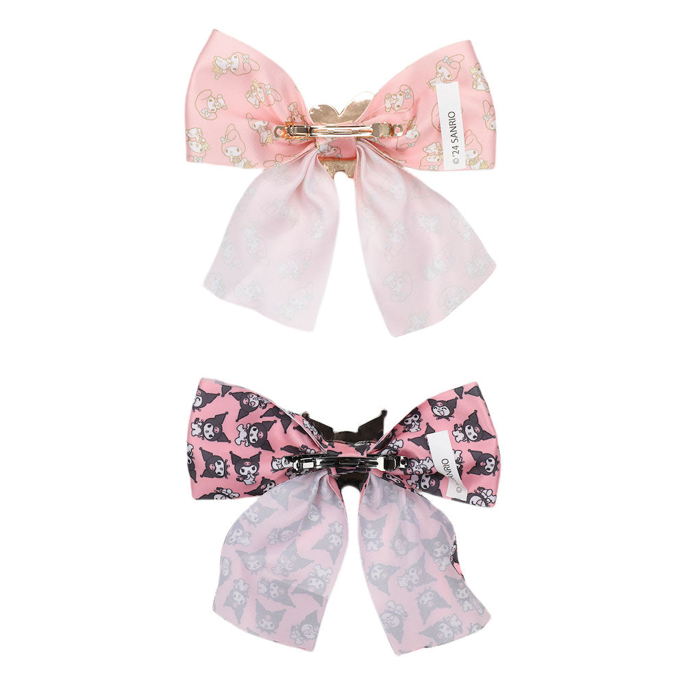 Sanrio My Melody & Kuromi Hair Bow Clip Set