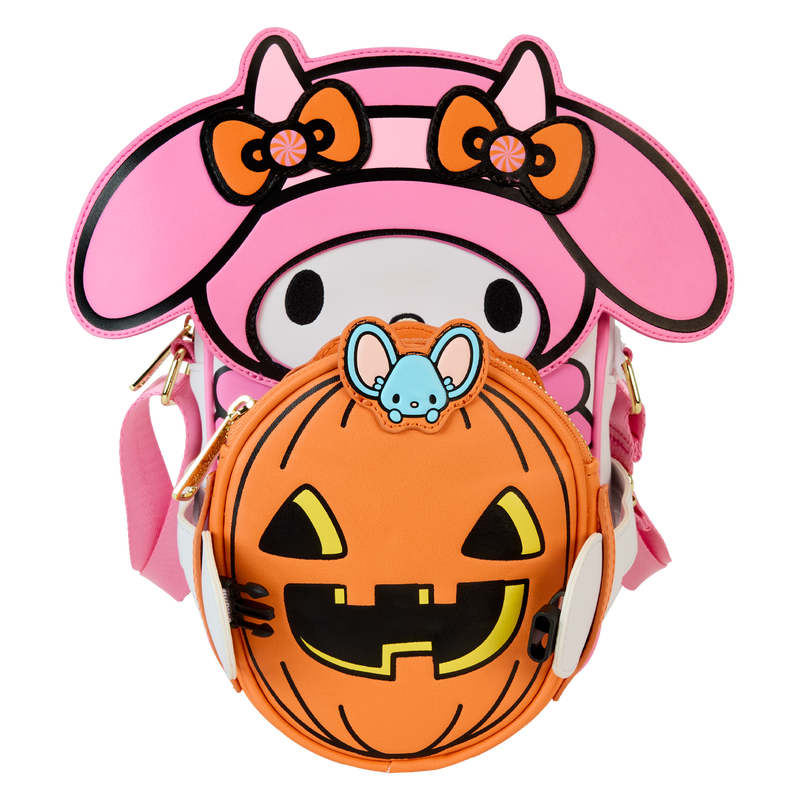 Sanrio My Melody Pumpkin Crossbody Bag with Coin Pouch by Loungefly