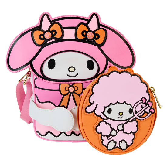 Sanrio My Melody Pumpkin Crossbody Bag with Coin Pouch by Loungefly