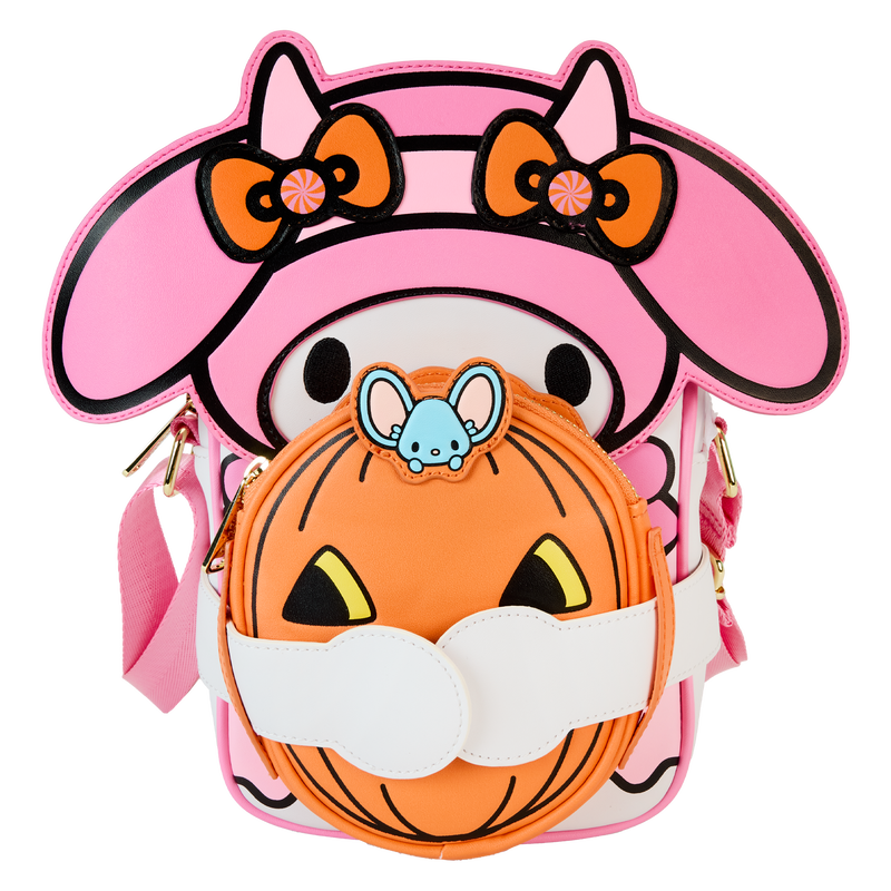 Sanrio My Melody Pumpkin Crossbody Bag with Coin Pouch by Loungefly