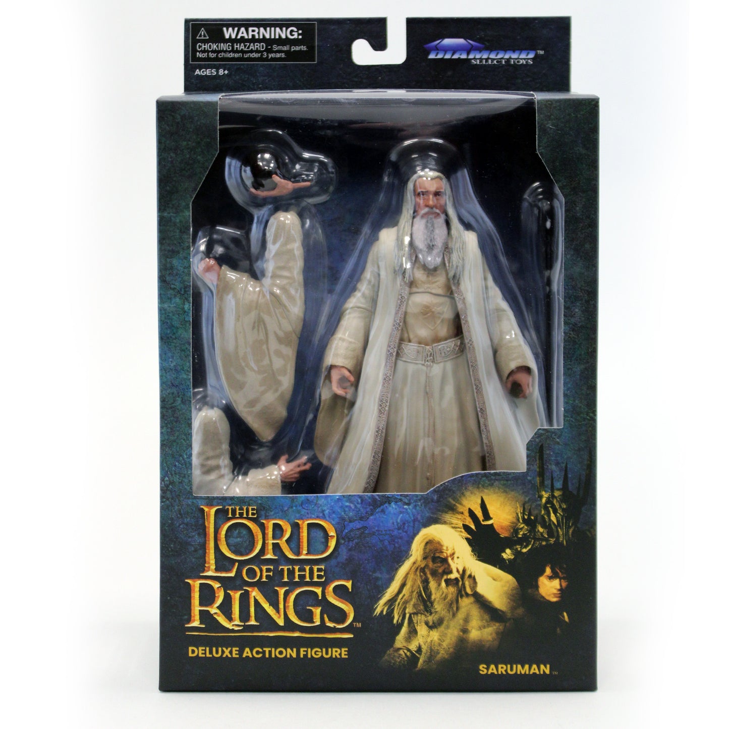 The Lord of The Rings Saruman Character Heavy Duty Metal Retractable Reel  ID Badge Key Card Tag Holder with Belt Clip
