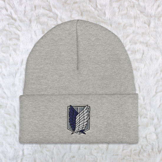 Load image into Gallery viewer, Scout Regiment Attack on Titan Grey Beanie
