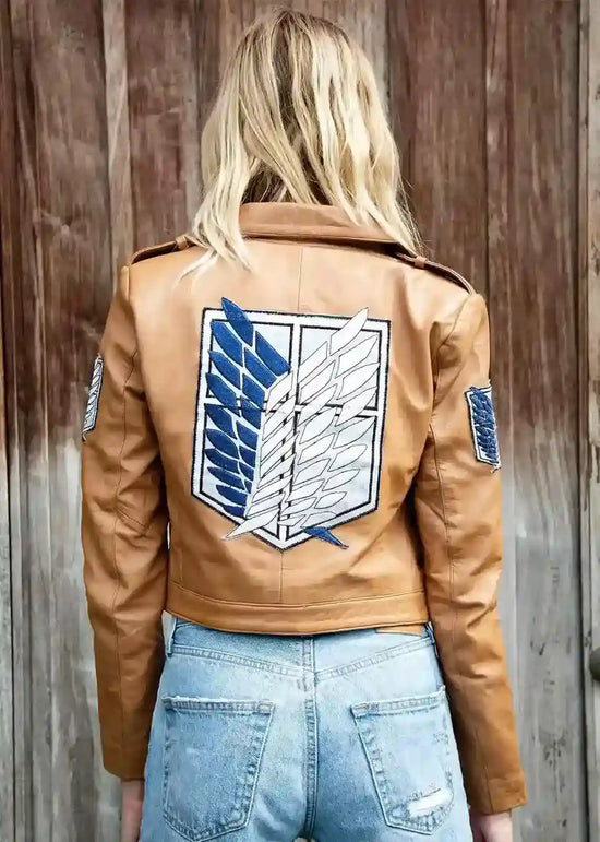 Studded AOT Levi Ackerman Leather Jacket - Jacket Makers