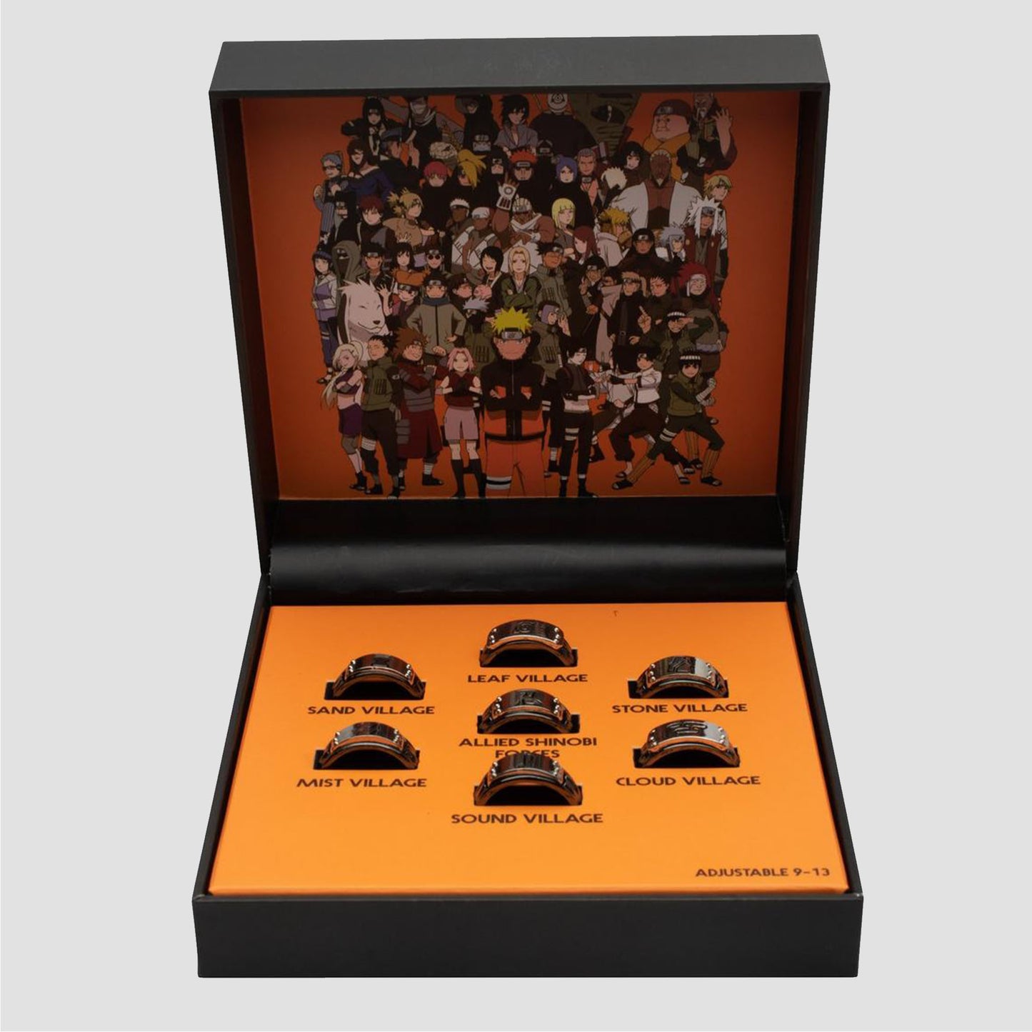 Shinobi Village Headbands (Naruto Shippuden) Ring Boxed Set