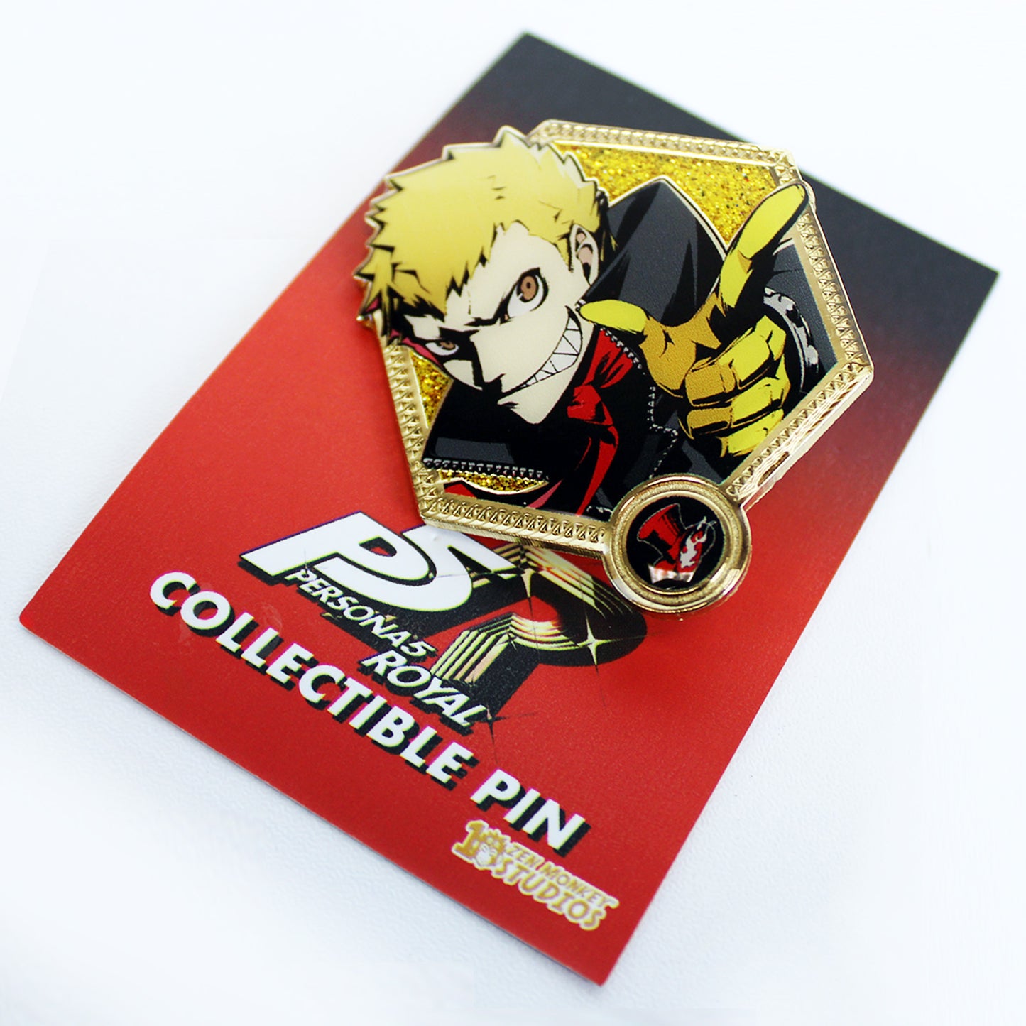 Skull Persona 5 Enamel Pin Golden Series