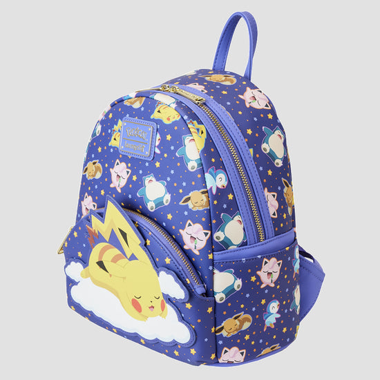 Sleeping Pikachu and Friends (Pokemon) Mini Backpack by Loungefly