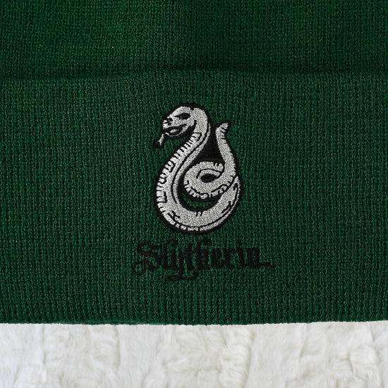 Slytherin Crest (Harry Potter) Embroidered Green Beanie Hat