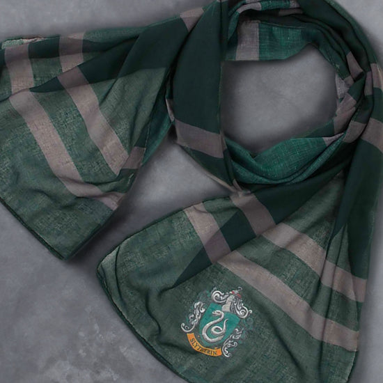 Load image into Gallery viewer, Slytherin Hogwarts House (Harry Potter) Lightweight Fashion Scarf
