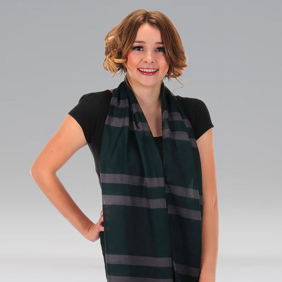 Load image into Gallery viewer, Slytherin Hogwarts House (Harry Potter) Lightweight Fashion Scarf
