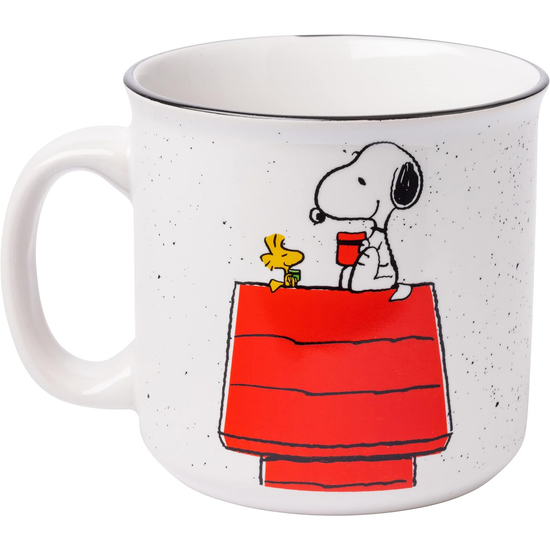 Snoopy and Woodstock Peanuts 20oz Camper Ceramic Mug