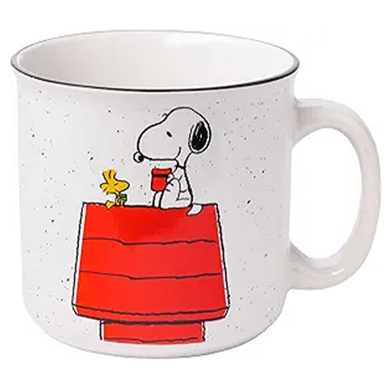 Snoopy and Woodstock Peanuts 20oz Camper Ceramic Mug