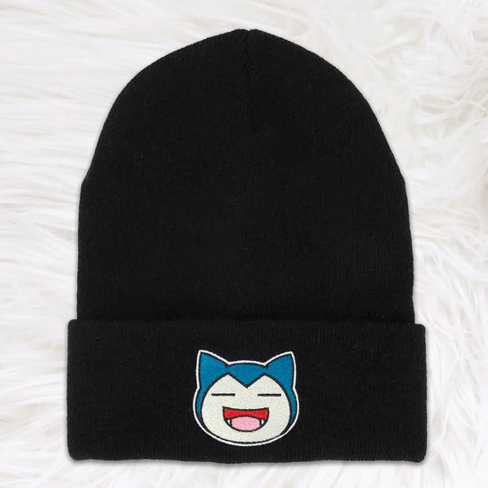 Snorlax (Pokemon) Embroidered Cuff Beanie Hat