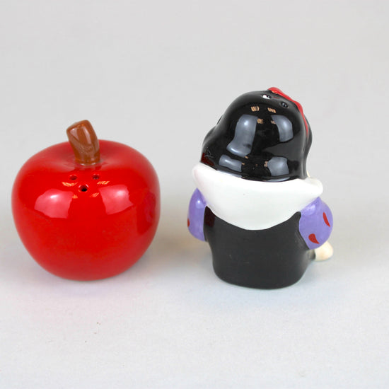 Snow White & Apple (Snow White and the Seven Dwarfs) Disney Ceramic Salt & Pepper Shaker Set