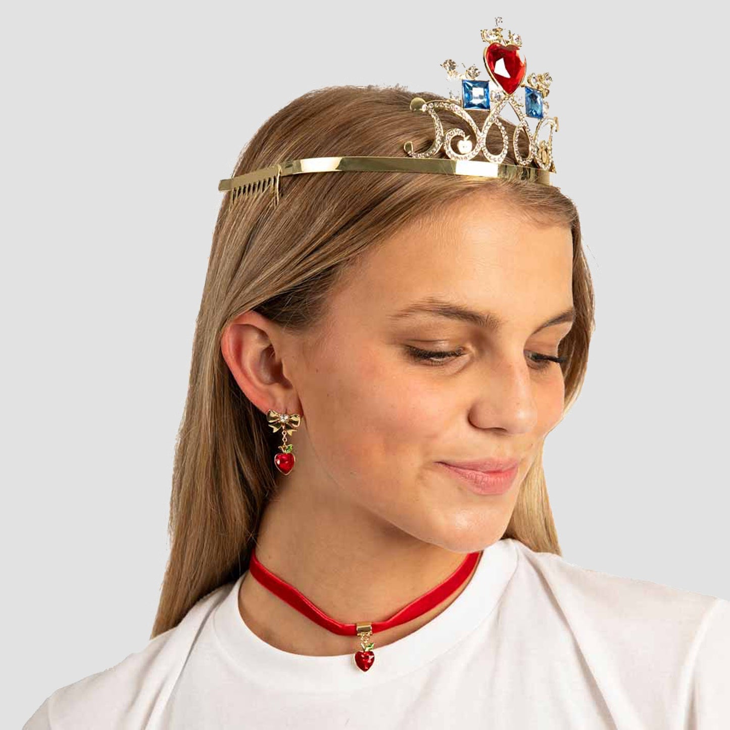 Snow White (Disney Princess) Tiara, Earrings, and Necklace Set