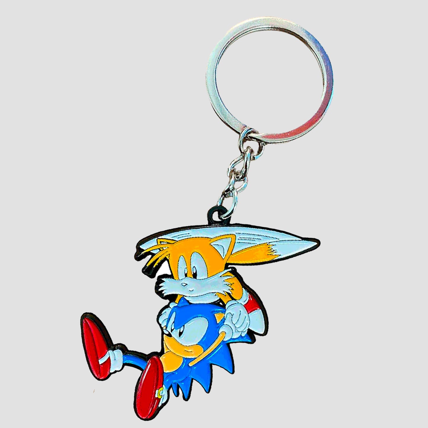 Sonic and Tails (Sonic the Hedgehog) Flying Classic Enamel Keychain