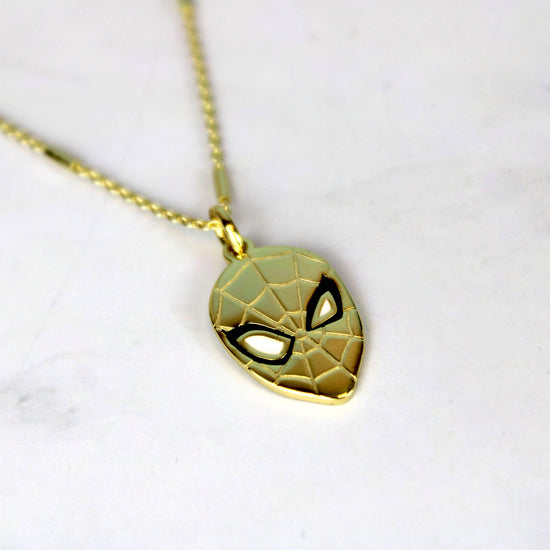 Spider-Man Mask (Marvel) Precious Metal Necklace