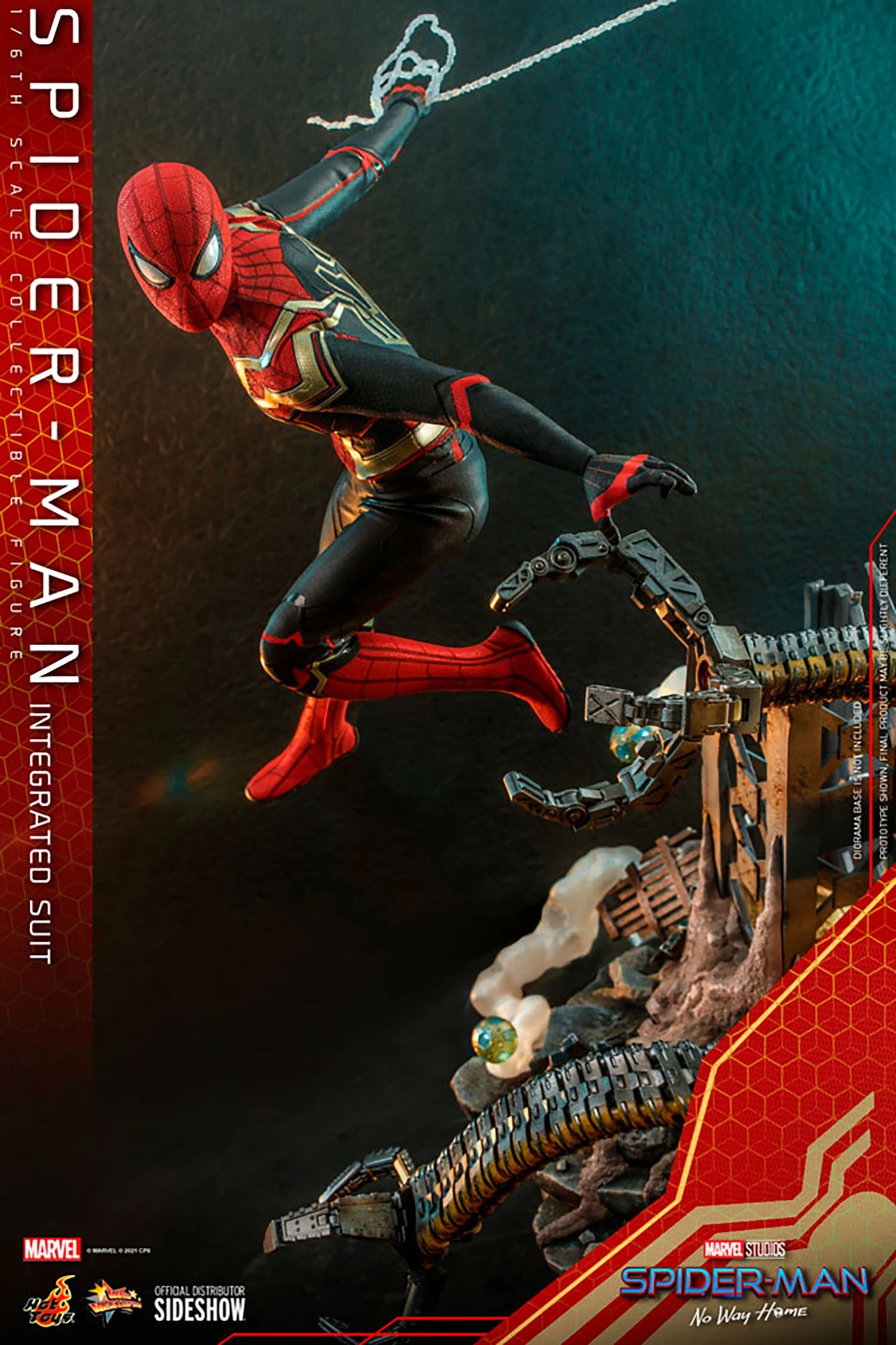 Spider-Man No Way Home Integrated Suit 1:6 Scale Marvel Figure by Hot Toys